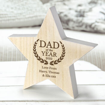 Dad Of The Year Star Trophy Award Father Gifts, 4 of 4