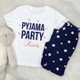 Pyjama Party Personalised Sleepover Pyjamas, thumbnail 1 of 2