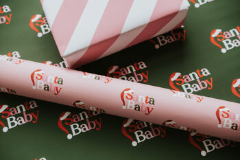 Santa Baby Christmas Wrapping Paper Gift Wrap, 3 of 4