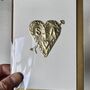 Handmade Personalised Gold Foil Engagement Heart Card, thumbnail 4 of 11