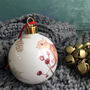 Red Squirrel Bone China Christmas Bauble, thumbnail 4 of 11