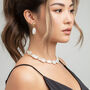 Shinju 18 K Gold Plated With Real Baroque Pearl Earrings, thumbnail 5 of 6