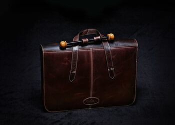 Real Leather Portfolio Laptop Bag Gift For Men, 4 of 11