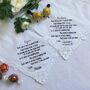 Mother Of The Groom Custom Hanky Gift From Bride, thumbnail 5 of 7