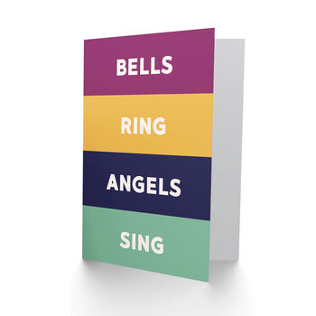 Bells Ring Angels Sing Christmas Card, 2 of 4