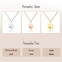 Dog Memorial Necklace Paw Print Pendant Design In Gold And Silver, thumbnail 2 of 7