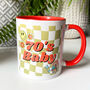 Personalised 70's Baby Decade Mug Birthday Gift, thumbnail 5 of 5