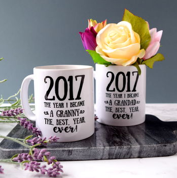 Personalised The Year I Became A Grandparent Mug, 3 of 4
