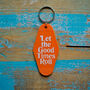 Hoy Motel Keyring Let The Good Times Roll Orange, thumbnail 3 of 4