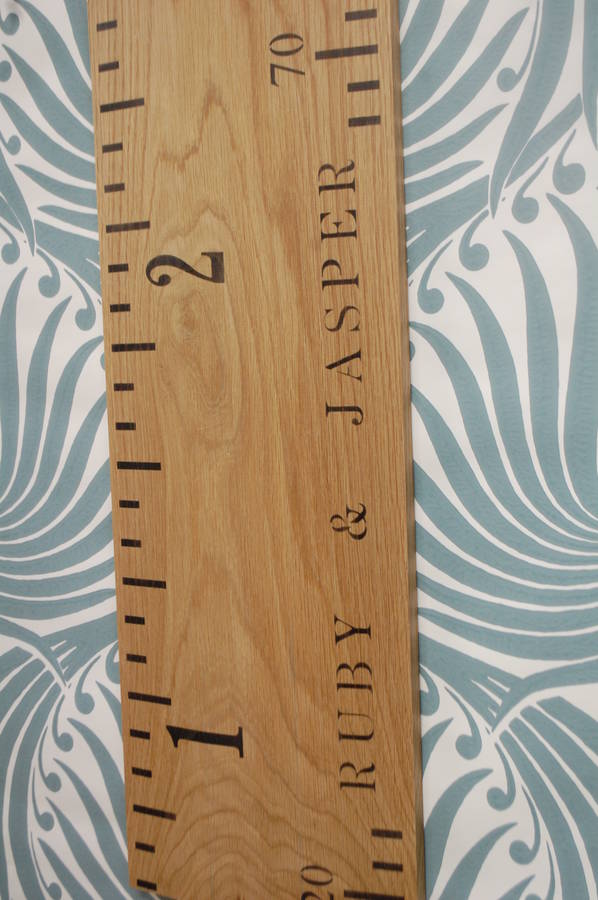 Personalised Ruler Height Chart
