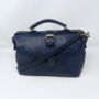 Small Navy Blue Doctor Bag Crossbody Handheld, thumbnail 1 of 8