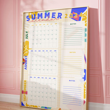Summer Holiday Wall Planner 2024, Summer Bucket List, 6 of 9
