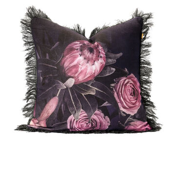 Antique Rose Print Cushion, 2 of 3