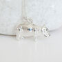 Personalised Sterling Silver Hippo Necklace, thumbnail 3 of 10