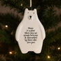 Porcelain Bear Hanger Home Is A Place Decoration Keepsake, thumbnail 1 of 5