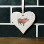 Farmyard Animal Ceramic Heart, thumbnail 1 of 10