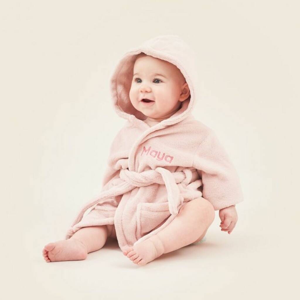pink personalised robe