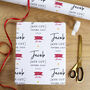 Personalised Nice List, Christmas Wrapping Paper, thumbnail 3 of 5