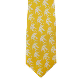 Batik Elephant Silk Twill Men's Tie, 4 of 4