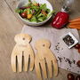 Eco Friendly Personalised Wooden Salad Servers, thumbnail 5 of 6