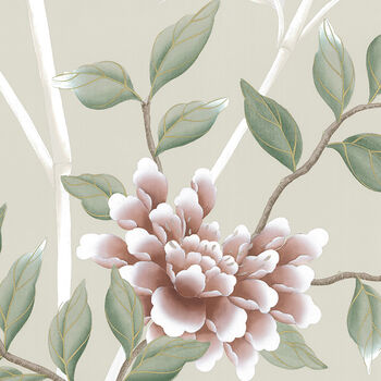 'Lilly' Peony Tree And Butterfly Chinoiserie Print, 2 of 11