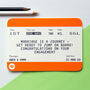 Personalised Train Ticket Engagement Card, thumbnail 3 of 3