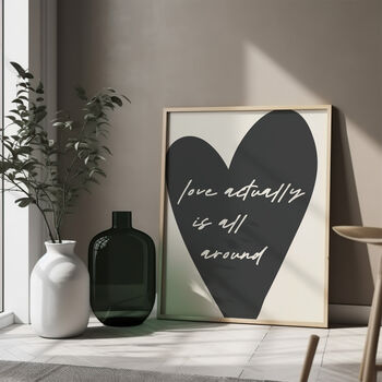 Love Actually Is All Around Print | Living Room Poster, 3 of 3