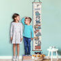 Personalised Transport Tower Canvas Height Chart, thumbnail 2 of 7