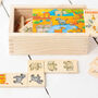 Personalised Safari Wooden Domino Toy Set, thumbnail 5 of 6