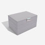 Dove Grey With Mint Classic Jewellery Box, thumbnail 7 of 8