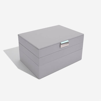 Dove Grey With Mint Classic Jewellery Box, 7 of 8