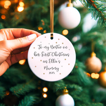 My Besties First Christmas As A Mummy Decoration, 3 of 3