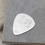 Personalised Silver 18th Birthday Plectrum, thumbnail 2 of 6