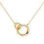 Personalised Woman's Glistering Eclipse Pendant In Gold, thumbnail 4 of 9