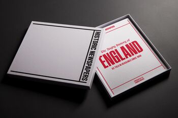 English Rugby Team Personalised Gift Newspaper Book, 3 of 12
