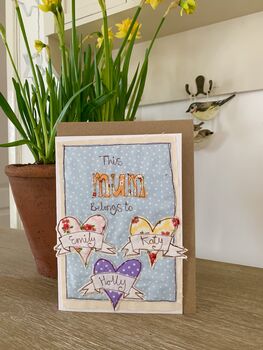 This Mum/Mummy Belongs To…Greeting Card, 2 of 3