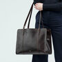 Italian Leather Ladies Work Tote Bag 'Rivara', thumbnail 10 of 12