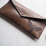 Moth Leather Pencil Case, thumbnail 2 of 5