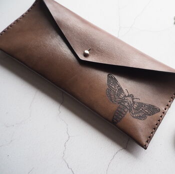 Moth Leather Pencil Case, 2 of 5