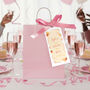 Last Spritz As A Miss Hen Party Ribbon Tag With Gift Bag, thumbnail 1 of 12