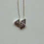 Triangle Initial Necklace Sterling Silver And Gold Vermeil, thumbnail 1 of 4