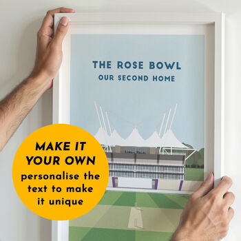 Contemporary Cricket Ground Print Gift, Framed Or Unframed, 4 of 12