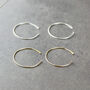 Contemporary Hammered Hoop Earrings, thumbnail 1 of 8