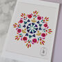 Personalised Family Flower Diwali Print, thumbnail 4 of 6