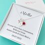 Personalised First Holy Communion Necklace With Cross In Circle, thumbnail 1 of 3