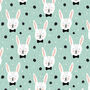 Mint Bunny Children's Romper, thumbnail 4 of 4