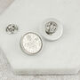 Personalised 60th Birthday Sixpence Tie Or Brooch Pin, thumbnail 3 of 7