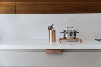 Solid Copper Trivet – Double Row Design, 7 of 8