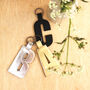 Contemporary Alphabet Leather Key Ring, thumbnail 4 of 8