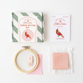 Cardinal Cross Stitch Kit, 6 of 6